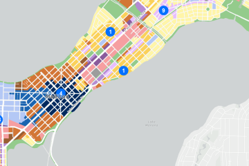 Generalized Future Land Use map of the downtown area. 